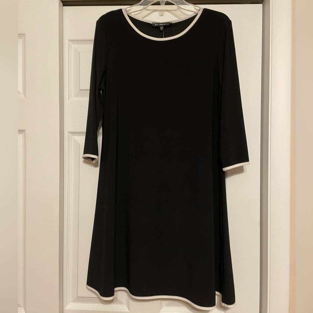 Brand New Nik and Nash Black & White Dress - Size PL
